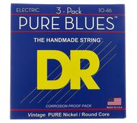DR Strings Pure Blues PHR-10 3Pack