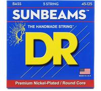 DR Strings Sunbeam - Nickel Plated Round Core 5 String Bass 45-125