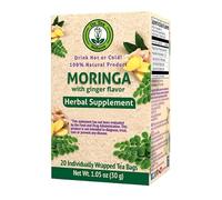 Dr. Tea Wellness Moringa - Té de hierbas con sabor a jengibre, 20 bolsas de té