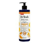 Dr Teal's Loción corporal Moisture Glow & Radiant con vitamina C y aceite cítrico, 18 onzas líquidas