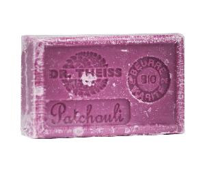 Dr. Theiss soap de Marsella-pachulí y manteca de karité orgánica 125g.