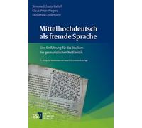 Dr. Timo B&uuml Mittelhochdeutsch als fremde Sprache: Eine Einführ (Tapa blanda)