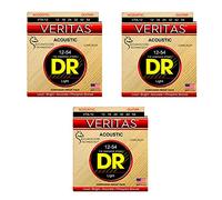 DR VTA-12 Veritas rigor de guitarra occidental, 012-054, paquete de 3