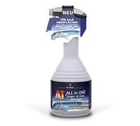 DR. WACK - A1 All in One Limpiador de interiores y cristales de 500 ml | Limpiador para cabina, tapicería, cuero, alcantara y cristal, efecto antiestático, repelente al polvo y neutralizador de