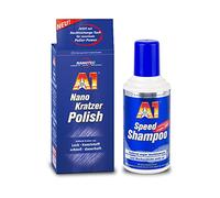 Dr. Wack A1 Nano arañazos Polish Eliminador de arañazos, Restaurador Plasticos Coche + Speed Shampoo Espuma activa