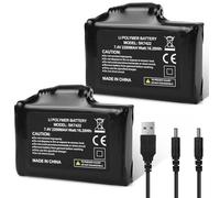 Dr.warm 2 pilas recargables de polímero de litio de 7,4 V con un cable de carga para guantes calentados, calcetines calefactados (2200 mAh)
