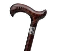 Dr. Watson Classic Derby - Bastón de Madera de Fresno Hecho a Mano (Wengué)