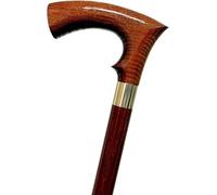 Dr. Watson Classic Duke - Bastón de Madera de Fresno Hecho a Mano (Marrón)