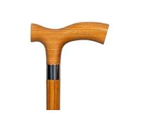 Dr. Watson Classic Fritz - Bastón de Madera de Fresno Hecho a Mano (Caramelo)