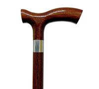 Dr. Watson Classic Fritz - Bastón de Madera de Fresno Hecho a Mano (Marrón)