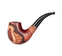 Dr. Watson - Pipa de Tabaco de Madera, Serie Coleccionable, Tallada a Mano, Compatible con Filtro de 9mm (Águila Alemana)