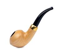 Dr. Watson - Pipa de tabaco, forma clásica de ukelele, hecha a mano de madera de arce, compatible con filtro de 9mm (Natural)