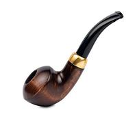 Dr. Watson - Pipa de tabaco, forma clásica de ukelele, hecha a mano de madera de arce, compatible con filtro de 9mm (Marrón)