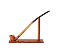 Dr. Watson - Pipa de tabaco - Gandalf, 81 Serie Coleccionable, Hecha a mano de madera de peral (Dorado)