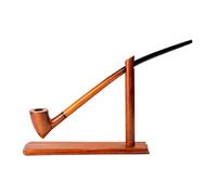 Dr. Watson - Pipa de tabaco - Gandalf, Serie Coleccionable 83, Hecha a mano de madera de peral, (Dorado)