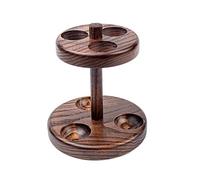 Dr Watson - Soporte de Pipa de Tabaco de Madera, Para 3 Pipetas de Tabaco, Hecho a Mano en Madera Sólida