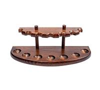 Dr Watson - Soporte de Pipa de Tabaco de Madera, Para 7 Pipetas de Tabaco, Hecho a Mano en Madera Sólida