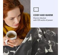 Dr. Watson XXL Manta eléctrica 3 niveles de potencia Lavable 200x180 cm Coralina Klarstein