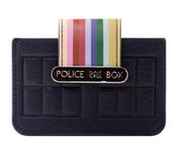 Dr Who Cabina Telefónica de Policía con arcoíris Billetera Porta Tarjetas, Azul