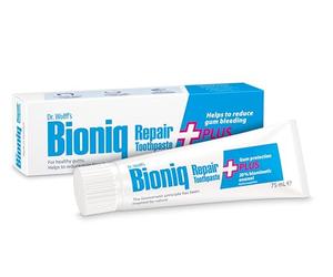 Dr. Wolff's Bioniq Repair Plus Pasta Dental | Sin Flúor con Esmalte Biomimético Hidroxiapatita | Para Dientes Sensibles | Ayuda a Reducir el Sangrado de las Encías 1 x 75ml