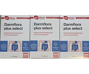 Dr. Wolz Microflora intestinal plus select 3 x 40 cápsulas (paquete de 3)
