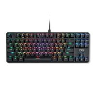DR1TECH [Amazon Exclusive] Raven Teclado Mecánico TKL Gaming RGB para PC [20Mln De Clic] - 87 Teclas Anti Ghosting - Teclado USB Ergonómico con Cable