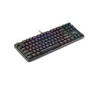 DR1TECH Raven+ Teclado Mecánico TKL Gaming RGB para PC [20Mln De Clic] - 87 Teclas Anti Ghosting - Teclado USB Ergonómico con Cable (QWERTY Internacional)