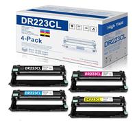 DR223 DR223CL - Juego de 4 Unidades de batería de Repuesto para Impresora Brother DR-223CL DR-223 Drum MFC-l3710CW MFC-l3770CDW MFC-l3750CDW HL-l3270CDW (1negro, 1cian, 1magenta, 1amarillo)