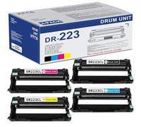 DR223CL - Juego de 4 Unidades de batería (Negro, Cian, Magenta, Amarillo) de Repuesto para Impresora Brother DR-223CL MFC-L3770CDW MFC-L3710CW HL-3210CW HL-3230CDW HL-3270CDW HL-3290CDW (Toner no
