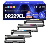 DR229CL Unidad de tambor no tóner, paquete de 4 unidades de repuesto compatible con Brother DR-229CL Imaging Drum MFC-L3720CDW MFC-L3780CDW HL-L3220CDW HL-L3280CDW HL-L3300CDW HL-L3295CDW L8245CDW