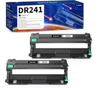 DR241 R-241CL Tambor para Brother DR241 R-241Tambor para Brother DCP-9015CDW 9020CDW HL-3140CW 3142CW 3150CDN 3170CDW MFC-9130CDN 9330CDW 9340CDW 9140CDN 9340CDW Impresora (2 DR241CL Negro)