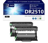 DR2510 Unidad de Tambor de alta Capacidad | para Brother HL-L2400DWE L2442DW L2400DW L2445DW L2447DW Impresoras,Black-2 pack