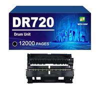 DR720 DR-720 Unidad De Tambor Compatible para Brother HL5440D 5445D 5450DN 5470DW 5470DWT 6180DW 6180DWT MFC8710DW MFC8910DW MFC8950DWT DCP8155DN DCP8150DN DCP8110DN,DR720-1 Pack