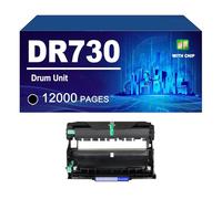 DR730 DR-730 Unidad De Tambor Compatible para Impresoras para Brother DCP-L2550DW HL-L2370DW HL-L2390DW HL-L2395DW MFC-L2710DW MFC-L2730DW MFC-L2750DW, 12000 Páginas,DR730-1 Pack