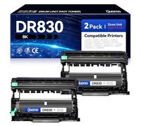 DR830 - Paquete de 2 tambores de repuesto para Brother DR830 TN830 TN830XL compatible con DCP-L2640DW HL-L2460DW XL HL-L2405W HL-L2480DW MFC-L2760DW MFC-L2820DW MFC-L2807DW HL-L2400D HL-L28660DW
