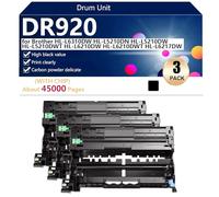 DR920 Tambor de Alta Capacidad de Repuesto para Brother HL-L6310DW HL-L5210DN HL-L5210DW HL-L5210DWT HL-L6210DW Impresoras, Impresión de Alta Definición, 45000 Páginas,Black-3 Pack