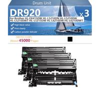 DR920 Tambor de Alto Rendimiento Compatible para Brother HL-EX415DW | HL-L5210DN HL-L5210DW HL-L5210DWT Impresoras, 45000 Páginas,Black-3 pack