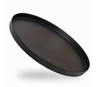 draadwerk® Bandeja Negra para Decoración y Servir con Diseño Minimalista y Acabado en Polvo, Tamaño de 30 cm de Diámetro