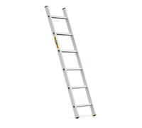 DRABEST - Escalera de Apoyo de Aluminio, Serie Pro, 6 Peldaños, 150 kg