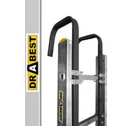 DRABEST Ganchos de cumbrera para escalera de techo - Ganchos de escalera para cumbrera de techo - Capacidad de carga de hasta 150 kg