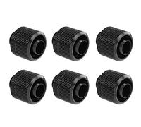 Dracaena 6 roscas G1/4 3/8" ID 1/2" OD, tubo flexible, Negro