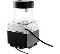 Dracaena - Bomba de agua de alto flujo de 800 l/h con opción LED colorida y depósito de 65 ml, 50 mm, potente 7 W, 0,7 A, 7 V, diseño elegante: 12 cm x 17 cm, color negro