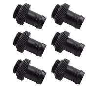 Dracaena.io - Juego de 6 accesorios ranurados G1/4 a 1 cm, color negro