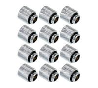 Dracaena.io - Paquete de 12 accesorios extensores G1/4 pulgadas de altura macho a hembra, accesorios de compresión de latón con juntas tóricas para bucle de refrigeración líquida de PC, conectores de
