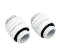 Dracaena.io - Paquete de 2 accesorios extensores giratorios G1/4 pulgadas macho a macho, conectores de compresión de latón niquelado con juntas tóricas para bucle de refrigeración por agua de PC