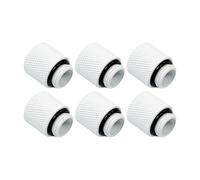 Dracaena.io - Paquete de 6 accesorios extensores G1/4 pulgadas de altura macho a hembra, accesorios de compresión de latón con juntas tóricas para bucle de refrigeración líquida de PC, conectores de