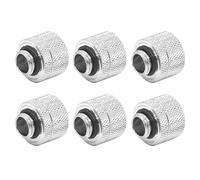 Dracaena - Paquete de 6 roscas G1/4 pulgadas a 14 mm de diámetro exterior, ajuste de compresión de tubo duro con diseño de cuerpo alto para sistema de refrigeración de agua de computadora, color