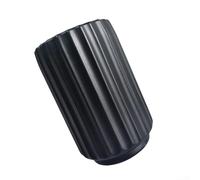 Dracaena Sanderiana - Jarrón decorativo con proporciones equilibradas y táctil para un estilo cuidadoso de mesa o estante (negro pequeño)