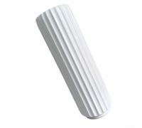 Dracaena Sanderiana - Juego de jarrones con tejido de ratán de imitación, jarrones de plástico minimalistas modernos para decoración de sala de estar, centro de mesa de oficina, decoración de boda
