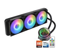 Dracaena Sistema de refrigeración líquida de CPU, radiador refrigerado por aire con tecnología antifugas, bomba de cámara, radiador de alta eficiencia para refrigeración por agua de computadora,360mm